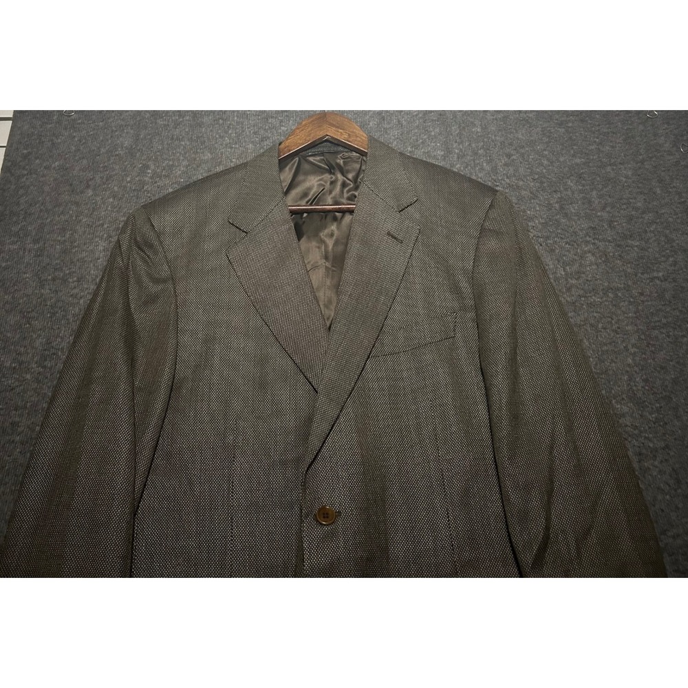 Canali sport blazer jacket mens silk wool blend mens size 44R made in italy